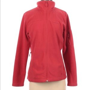 Columbia Red Zip Up Fleece Jacket Size Small